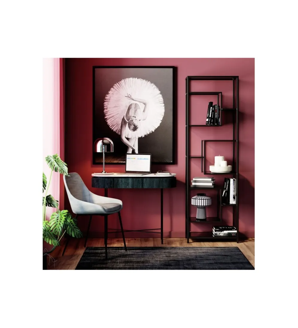 Regał Loft 195 cm czarny
