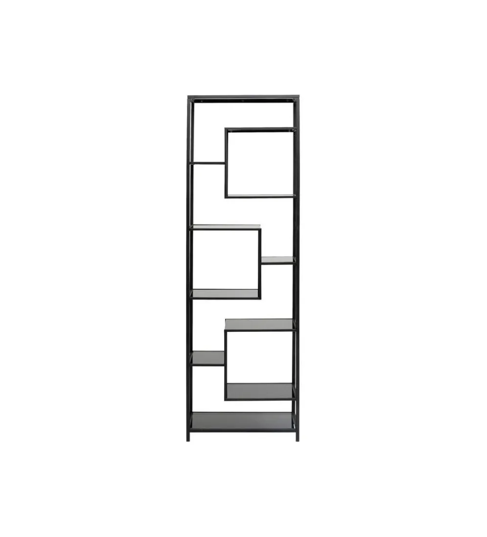 Regał Loft 195 cm czarny