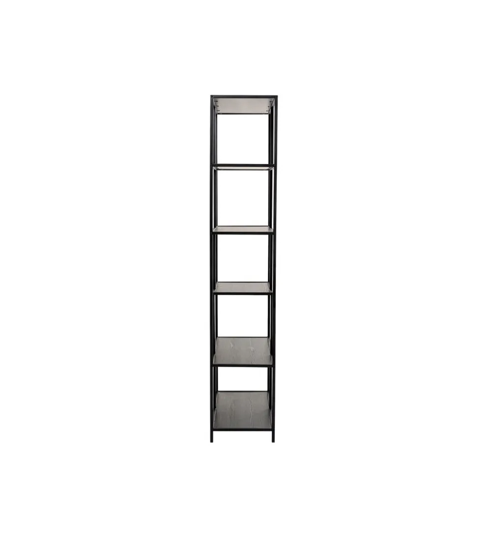 Regał LOFTIE 77 x 185 cm czarny