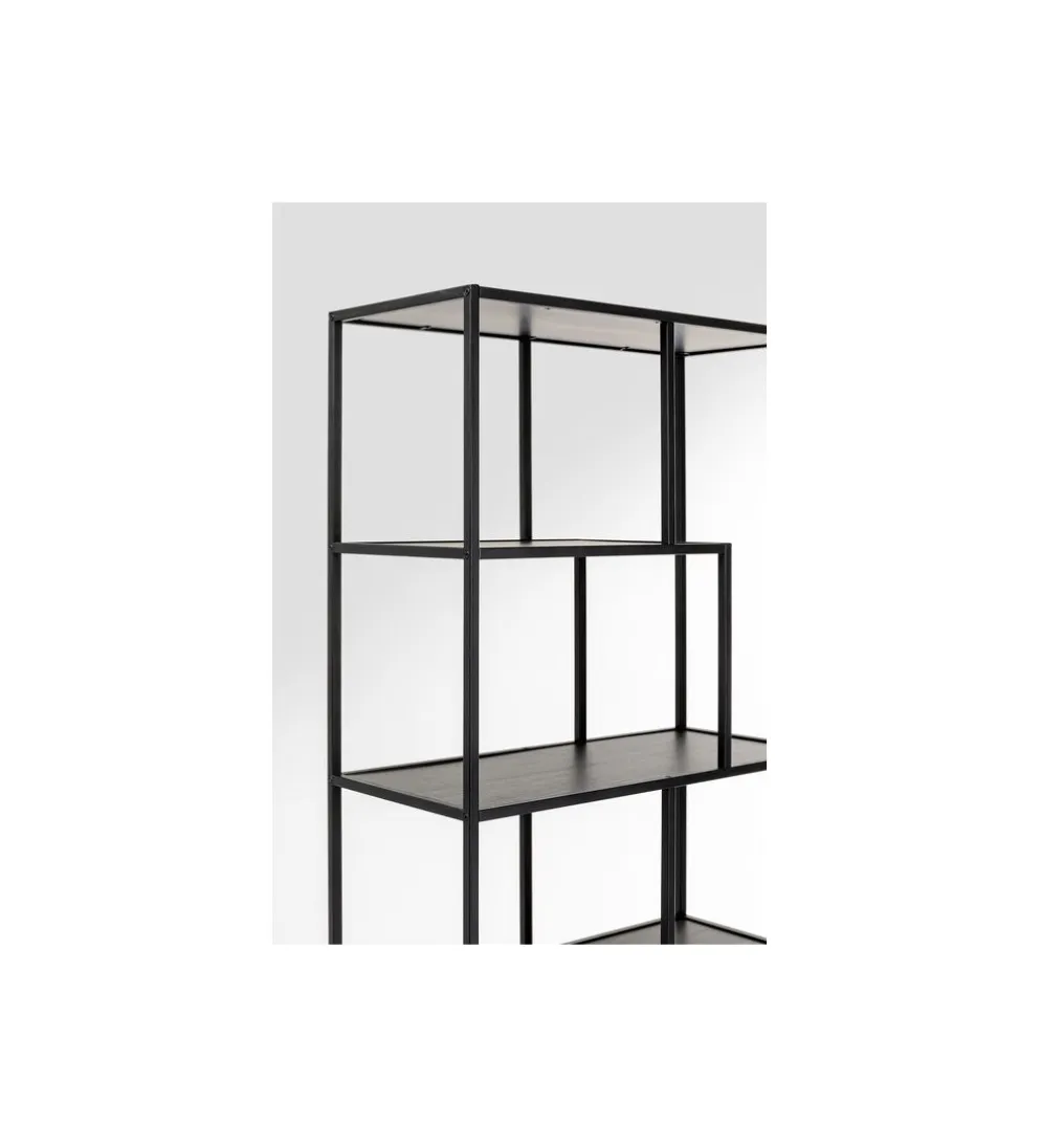Regał LOFTIE 77 x 185 cm czarny
