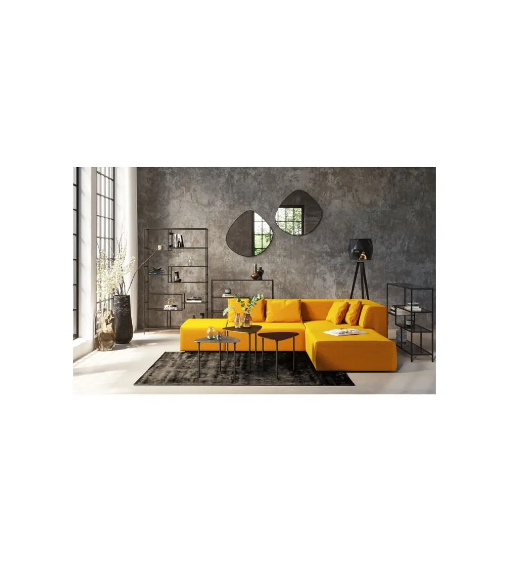 Regał metalowy Loft 195 cm x 115 cm czarny