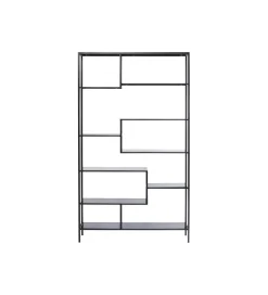 Regał metalowy Loft 195 cm x 115 cm czarny