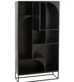 Regał MODE 168 cm drewno mango czarny