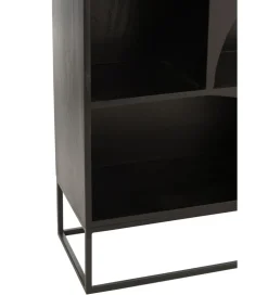 Regał MODE 168 cm drewno mango czarny