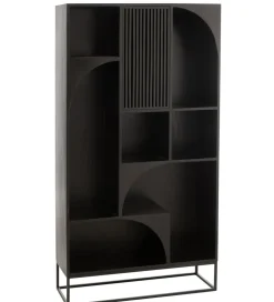 Regał MODE 168 cm drewno mango czarny