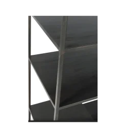 Regał WOLFRAM 185 cm metalowy czarny