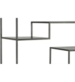 Regał WOLFRAM 185 cm metalowy czarny