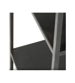 Regał WOLFRAM 185 cm metalowy czarny
