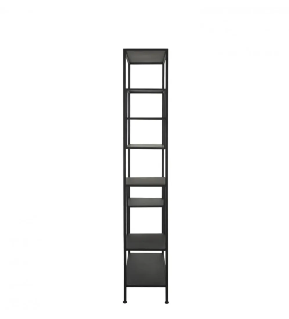 Regał YVANA 200 cm czarny matt