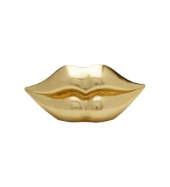 Skarbonka LIPS 13 cm złota
