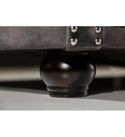 Sofa ARIELLE Chesterfield 205 Cm szary aksamit