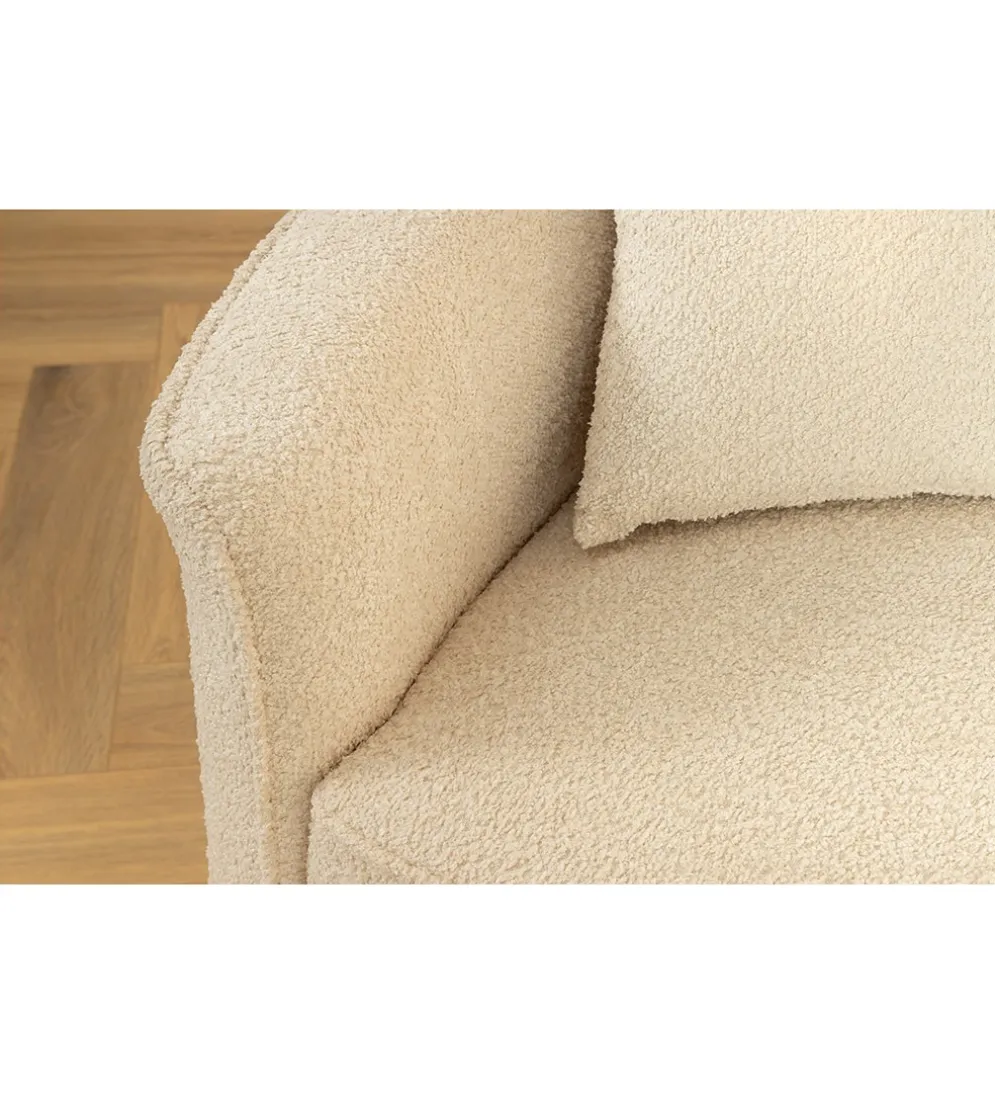 Sofa ATELIER L 330 cm 3-osobowa bouclé beżowa