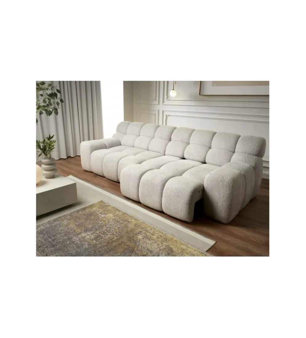Sofa CAMPILE 288 cm elektrycznie wysuwane siedzisko