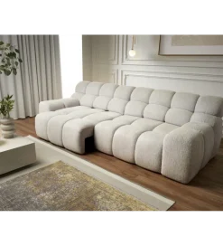 Sofa CAMPILE 288 cm elektrycznie wysuwane siedzisko