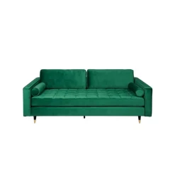 Sofa CANIS  velvet 220 cm szmaragdowo zielony aksamit