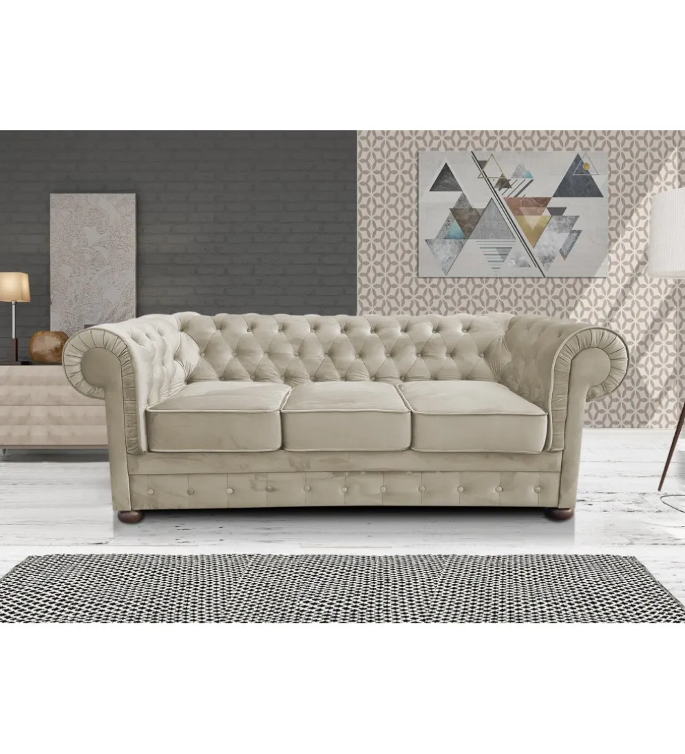 Sofa Chesterfield BAROZZI Modern Barock Clasic z funkcją spania