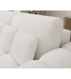 Sofa COTTONN 256 cm z funkcją spania biała tkanina paolli 01