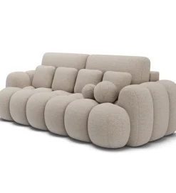 Sofa COTTONN 256 cm z funkcją spania kremowy tkanina royal 18
