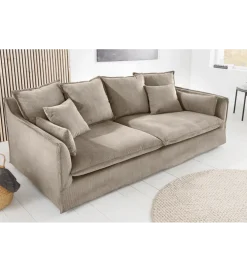 Sofa HEAVEN 200 cm cord greige