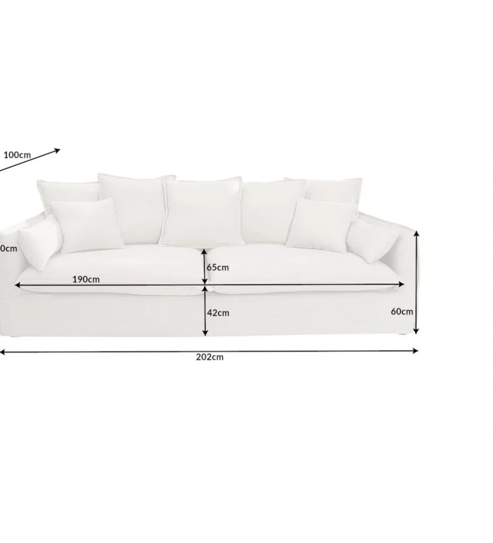 Sofa HEAVENLY Heaven 202 cm naturalna