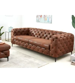 Sofa MODERN BAROCK 240 cm antyczny brąz