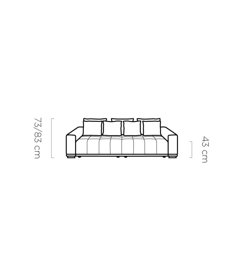Sofa MOTTA BIGSOFA 278 cm z funkcją spania