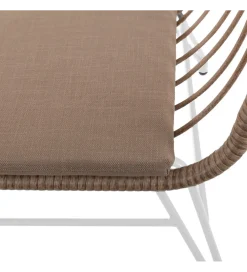 Sofa ogrodowa ARIKI 121 cm naturalna biała