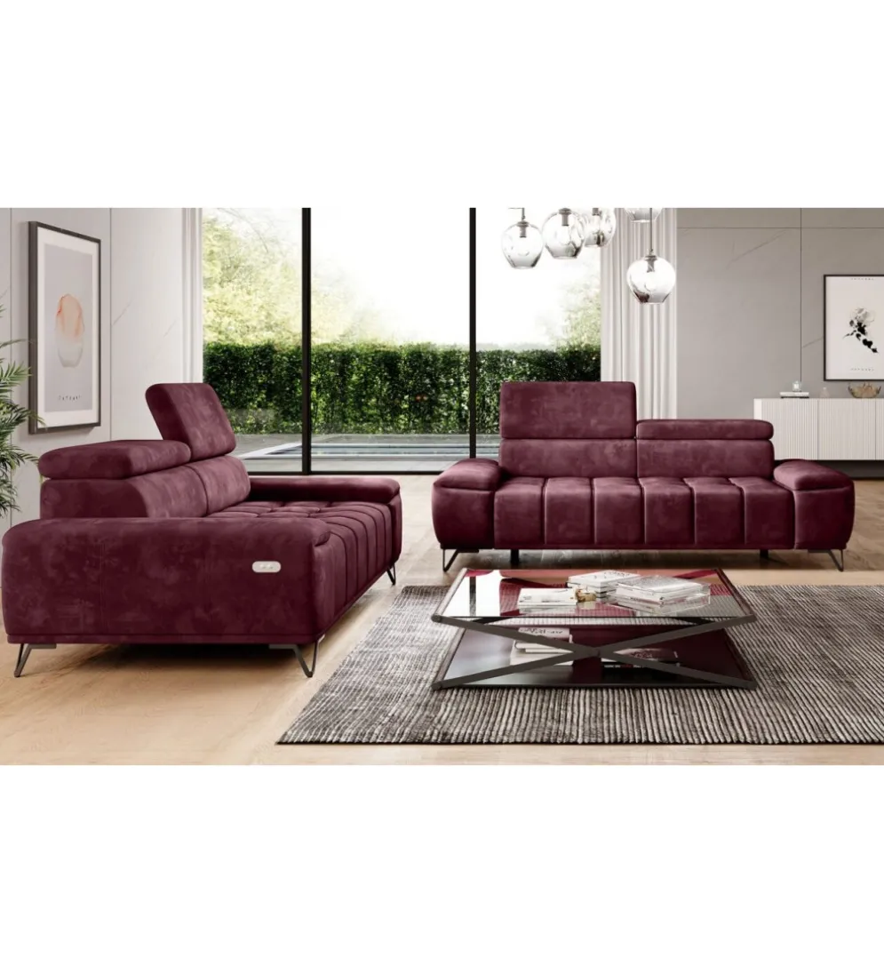 Sofa PALLADIO 194 Cm Z Elektrycznie Wysuwanym Siedziskiem
