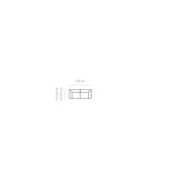 Sofa PALLADIO 212 cm z regulowanymi zagłówkami