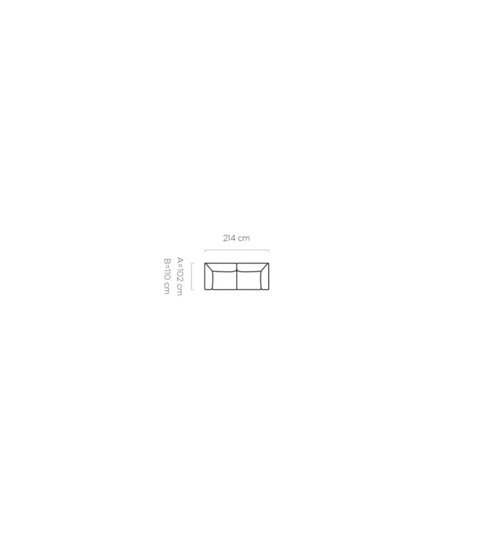 Sofa PALLADIO 212 cm z regulowanymi zagłówkami