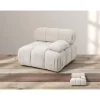 Sofa ROYAL 295 cm XL ze zdejmowanym pokryciem bouclé szare