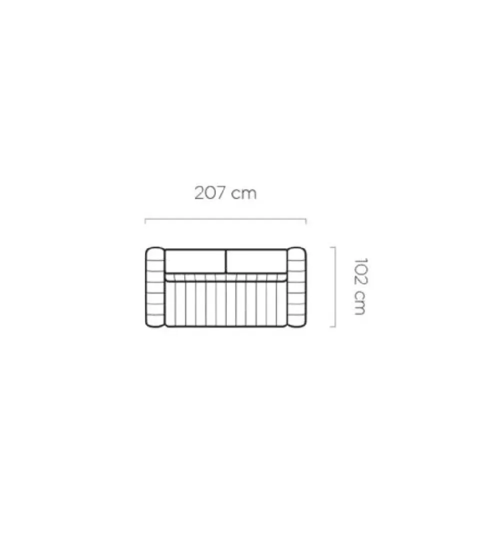 Sofa rozkładana GEMINI Gandi B 207 cm z funkcją spania