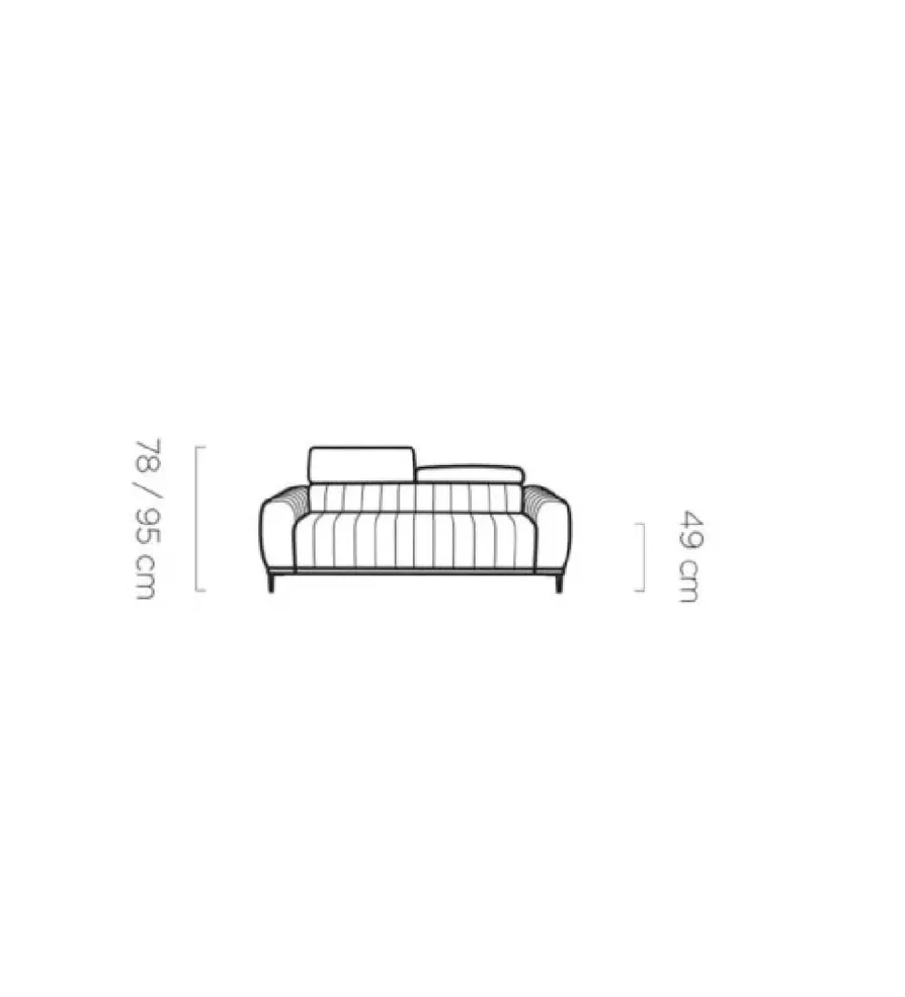 Sofa rozkładana GEMINI Gandi B 207 cm z funkcją spania