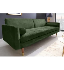 Sofa rozkładana MANILLA 196 cm ciemnozielona