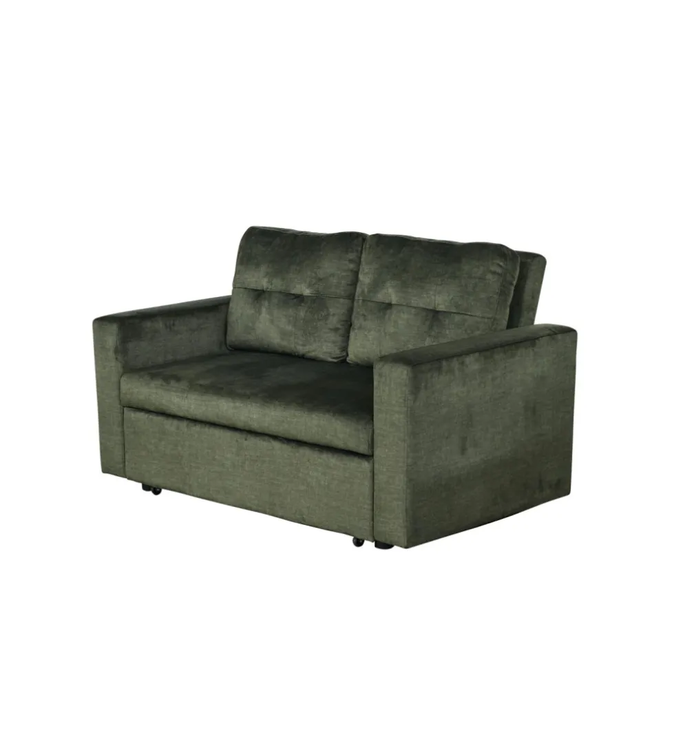 Sofa SMART 140 cm z funkcją spania zielony