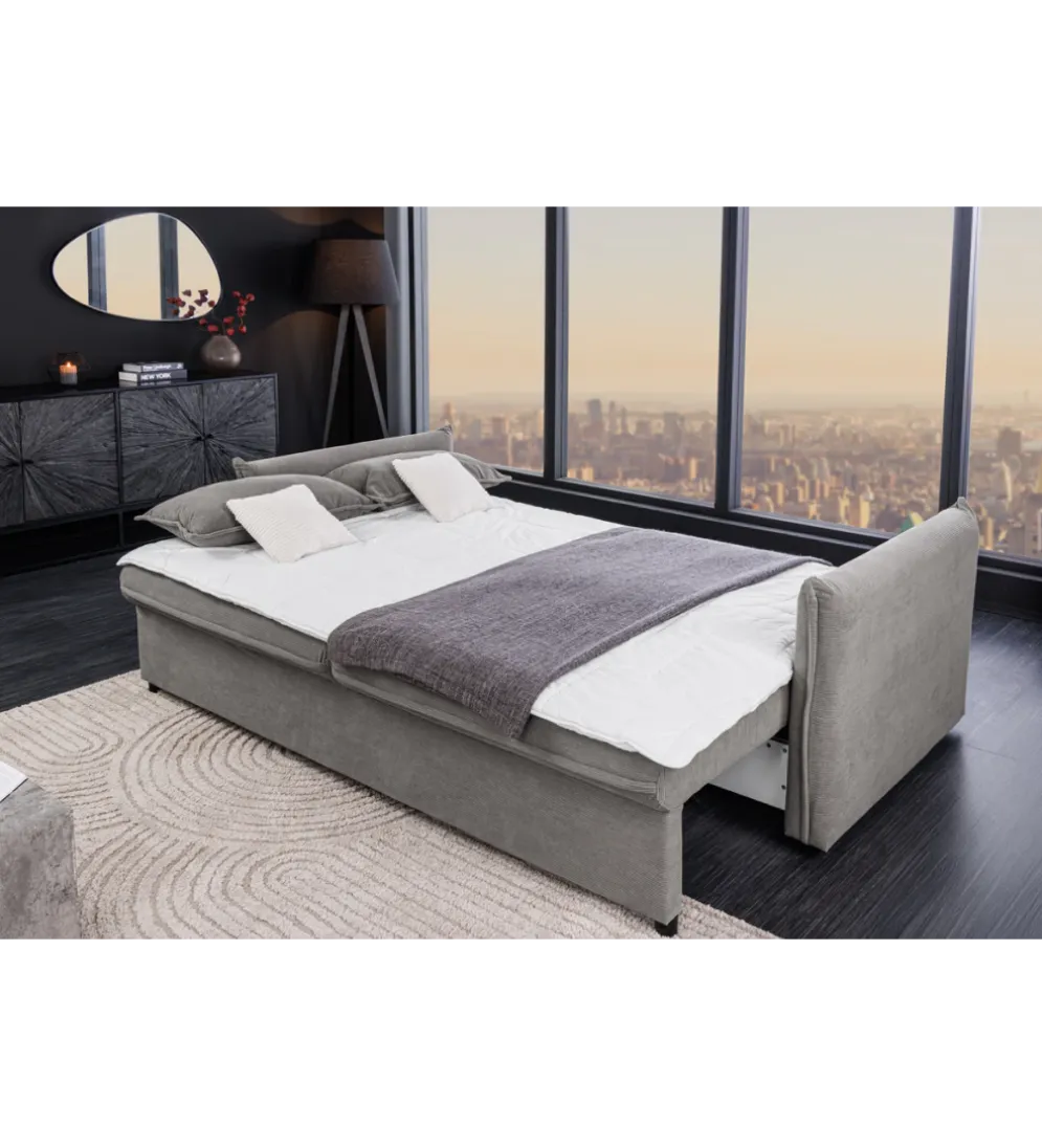 Sofa z funkcją spania APARTMENT 215 cm szara