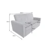 Sofa z funkcją spania SMART 180 cm cord szary