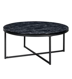 Solik kawowy NIOZOS 80 cm w optyce czarnego marmuru