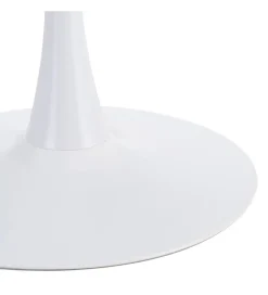 Stół AGAT 100 cm biały szary blat
