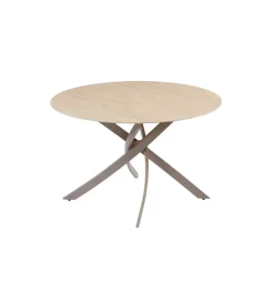 Stół ALPINE 120 cm ceramika w optyce trawertynu