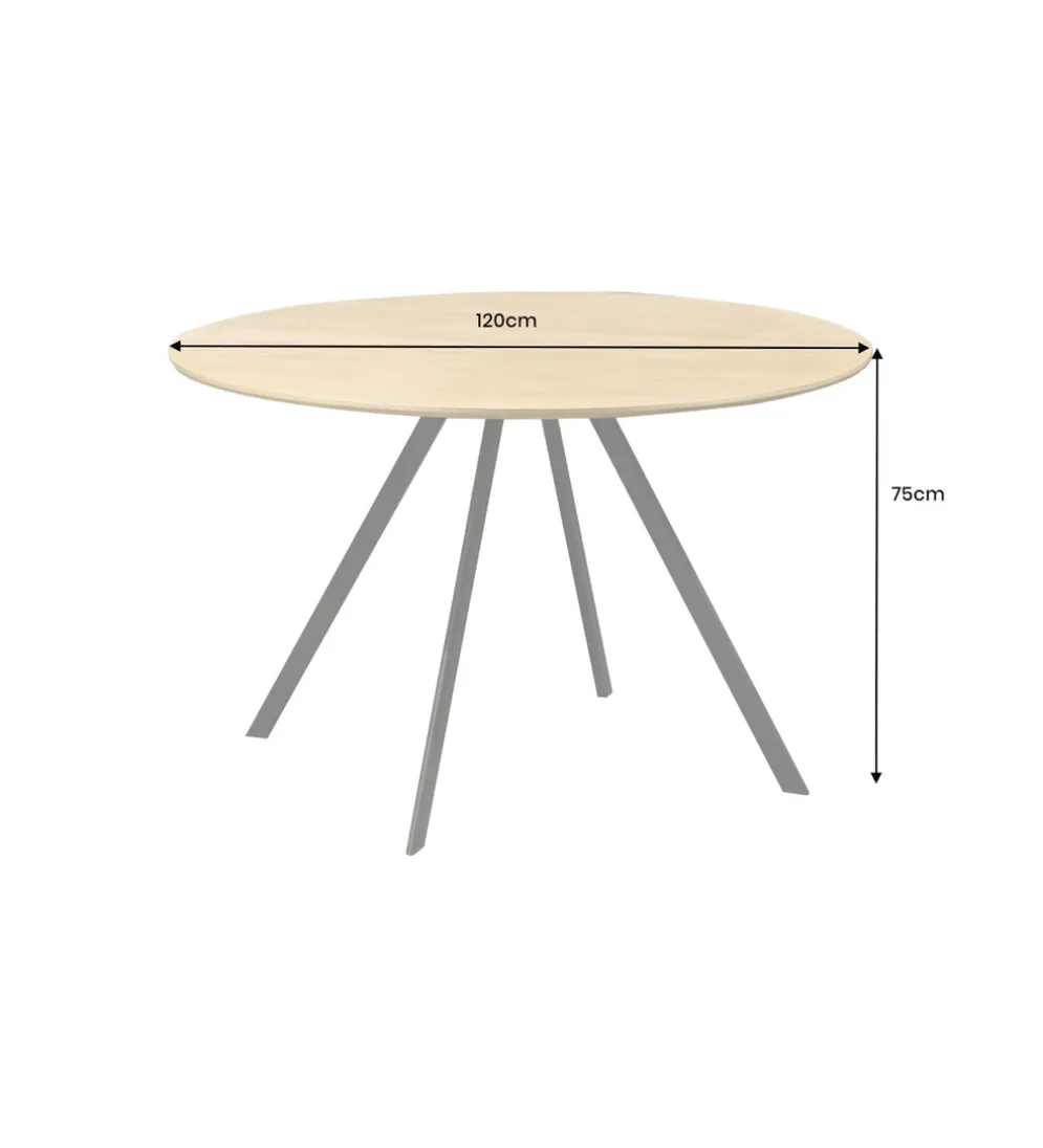 Stół ATELIER 120 cm kolor naturalnego dębu