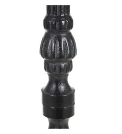 Stół AUESON 110 cm czarny blat w optyce marmuru