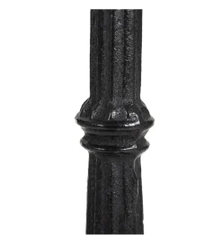 Stół AUESON 70 cm czarny blat w optyce marmuru