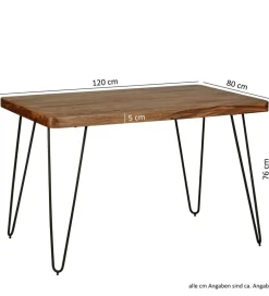 Stół BAGLI 120 cm drewno sheesham