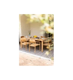 Stół Bella 180 x 90 cm drewno teak naturalny