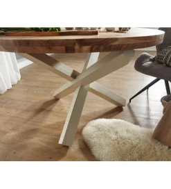 Stół BOHA 120 cm drewno akacja