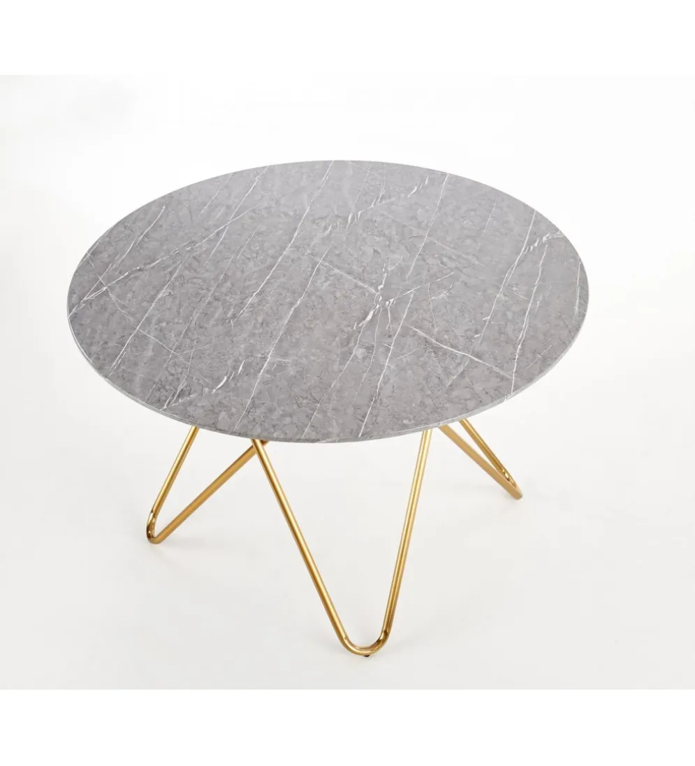 Stół Bonello 120 cm w optyce szarego marmuru