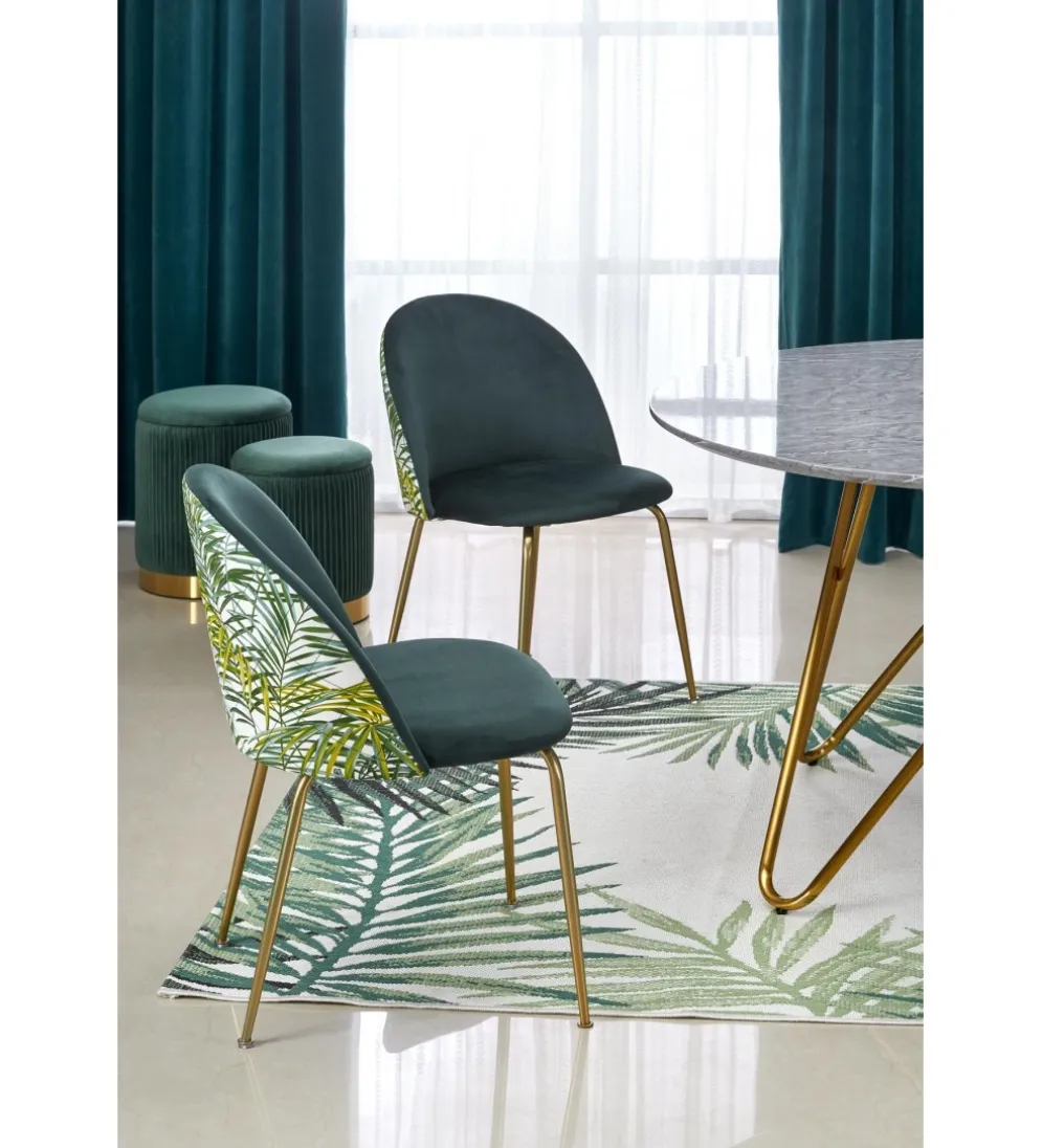 Stół Bonello 120 cm w optyce szarego marmuru