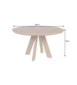 Stół Craft ART WOOD 140 cm drewno mango naturalny