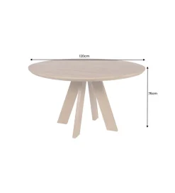 Stół Craft ART WOOD 120 cm drewno mango naturalny